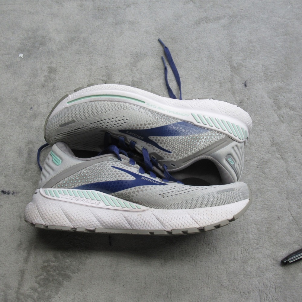 Brooks Women Running Shoes 7 B White Adrenaline GTS 22‎ Lightweight LIGHTLY USED - Picture 5 of 15